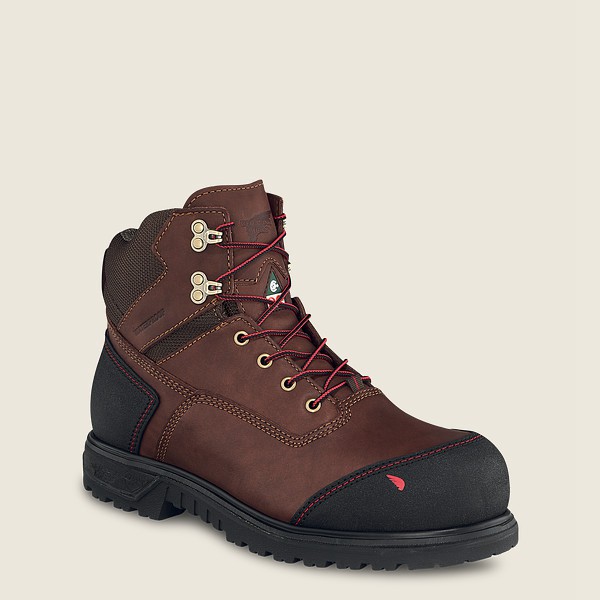 Safety Støvler Herre - Red Wing Brnr Xp - 6-Inch Waterproof Csa Toe - Brune/Sort - LTOSHX-823